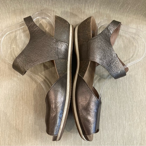 DANSKO Sz 40 Marcy Pewter Comfort Insole Velcro Closure Sling Back Sandals - Picture 5 of 10